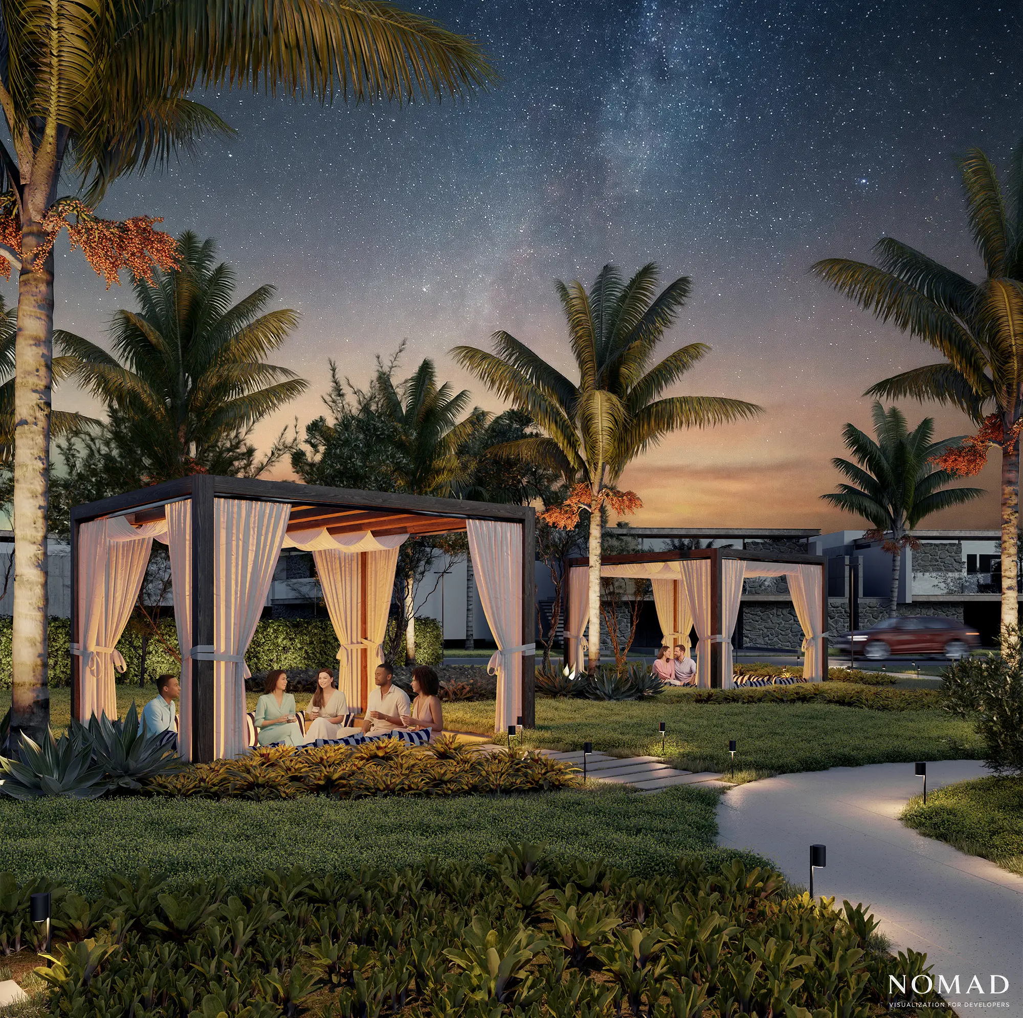 Renderização externa de empreendimento imobiliário 04