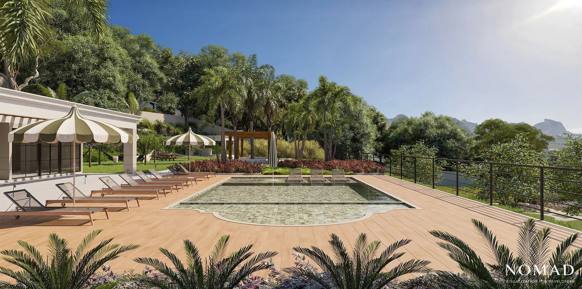 Renderização externa de empreendimento imobiliário 11