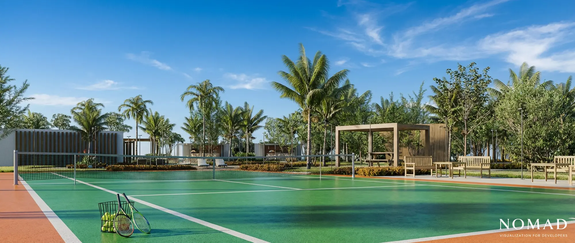 Renderização externa de empreendimento imobiliário 12